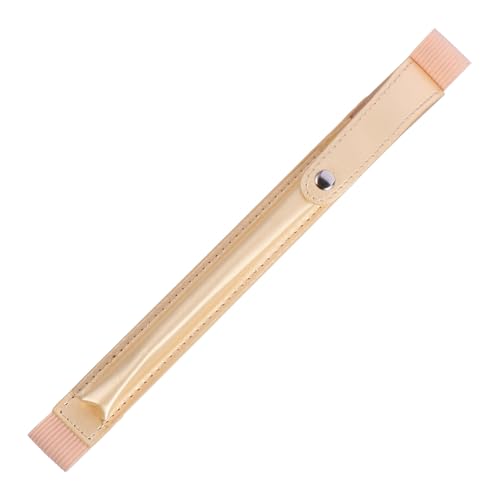 HOMSFOU Stift Pencil case schlampermäppchen Federmäppchen-Klappenabdeckung Federmäppchen Gold LED Bleistift-Lanyard Griff Bleistift schutzhülle Stylus-Stifthülle Golden von HOMSFOU