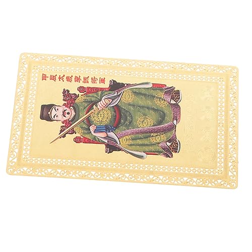 HOMSFOU Tai-Sui-Zeichen Glücksamulettkarte Brieftasche Amulett Amulettkarte Zum Schutz Schutzkarte 2024 Exquisites Amulett Goldene Amulettkarte Vermögenskarten Glück, Kupfer Tragbar Foca von HOMSFOU