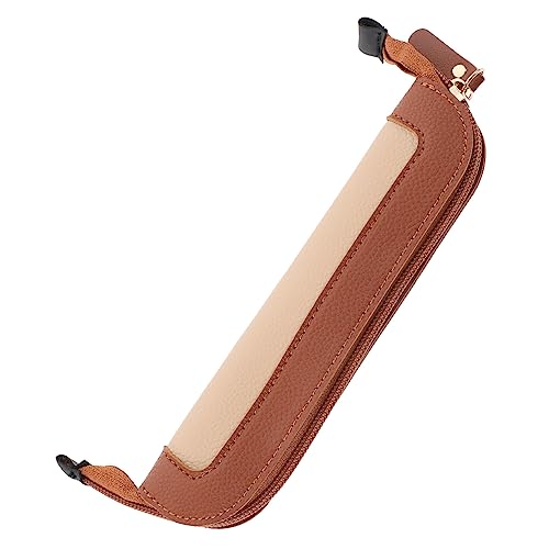 HOMSFOU Tragbarer PU Stiftbeutel Multifunktionaler Bleistifthalter für Schule und Reisen Große Kapazität für Stifte Bleistifte Notizen Organizer für Handtasche oder Rucksack von HOMSFOU