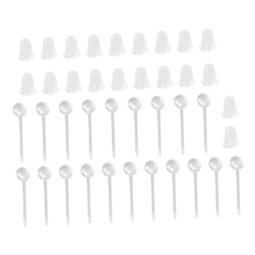 HOMSFOU Transparente Plastik Ohrstecker Stopper Ohrring Schutz Diy Schmuckzubehör für Frauen Mädchen Langlebig Praktisch für Vielfältige Ohrstecker Geeignet von HOMSFOU