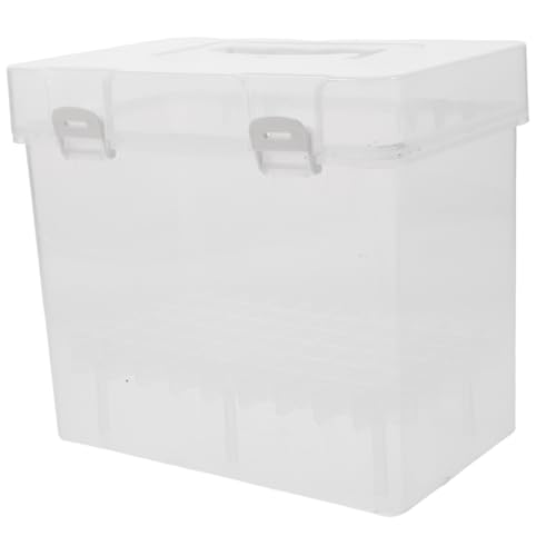 HOMSFOU Transparente Stifte Aufbewahrungsbox für Marker und Malutensilien Tragbarer Organizer mit Großem Fassungsvermögen Vielseitig Einsetzbar für Künstlerbedarf und von HOMSFOU