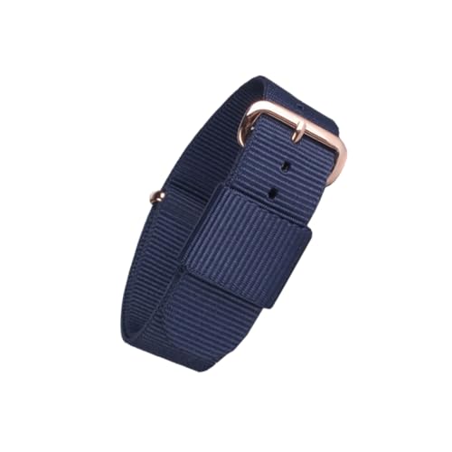 HOMSFOU Uhrenzubehör Nylon-uhrenarmband Mann Beobachten Austausch Von Nylon-uhrenarmbändern Uhrenarmband Aus Nylon Frauen Uhren Herrenbands Damenuhren Herrenuhr Fitness Mitternachtsblau von HOMSFOU