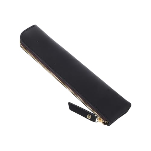 HOMSFOU Vintage Leder Stifteetui Handgefertigt Großes Fassungsvermögen Robustes Schreibwarenetui für Jugendliche Schüler und Berufstätige Eleganter Retro Stifteköcher für Schreibtisch und von HOMSFOU