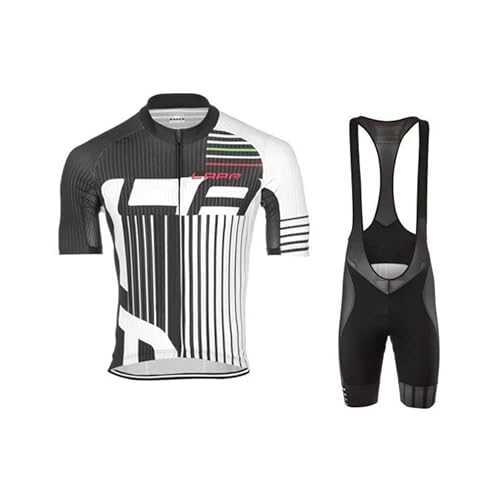 HOMTOL Fahrradbekleidung Kurzarm MTB Herren Radsportanzüge Herrentrikot Radhose Radtrikots Radsportanzüge Schnelltrocknend Atmungsaktiv (4XL, CAPAO-2) von HOMTOL