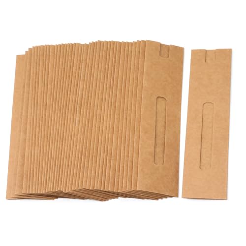 Honbay 40 Stück Kraftpapier-Einzelstift-Beutel, langlebige Stifthülle, Schutzbleistift-Halter für Stift, Bleistift, Verpackung für Zuhause, Büro, Schule oder Geschäft von Honbay