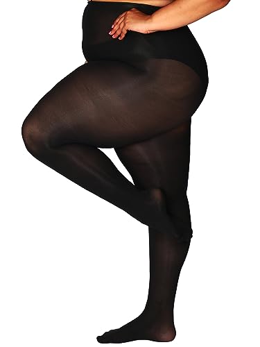 HONENNA Strumpfhosen Damen Elastisch Semi-Blickdicht Strumpfhosen Übergrößen, 1 Paar Schwarz, 3XL-4XL HONENNA Strumpfhosen Damen Elastisch Semi-Blickdicht Strumpfhosen Übergrößen, 1 Paar Schwarz, 3XL-4XL von HONENNA