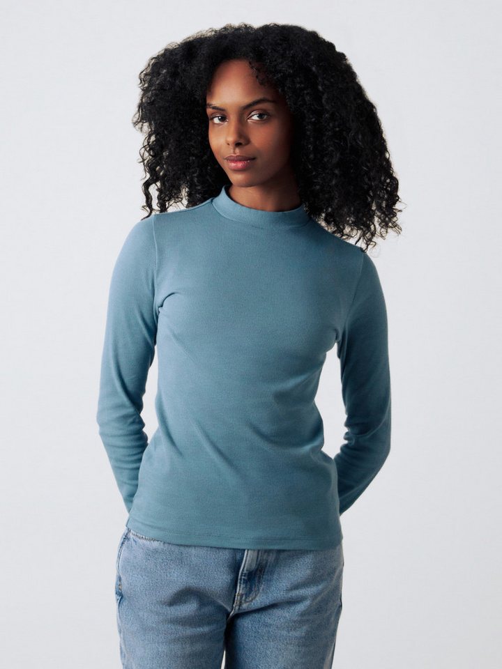 HONEST BASICS Stehkragenshirt aus OCS-zertifizierter Bio-Baumwolle von HONEST BASICS