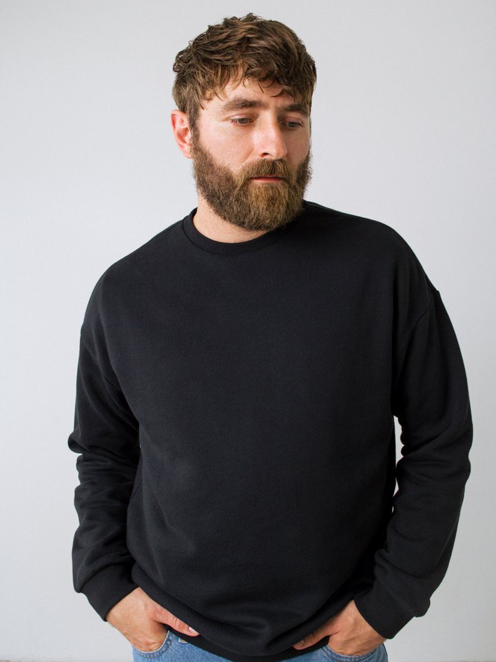 HONEST BASICS Sweatshirt mit Rundhalsausschnitt aus OCS zertifizerter Bio-Baumwolle von HONEST BASICS
