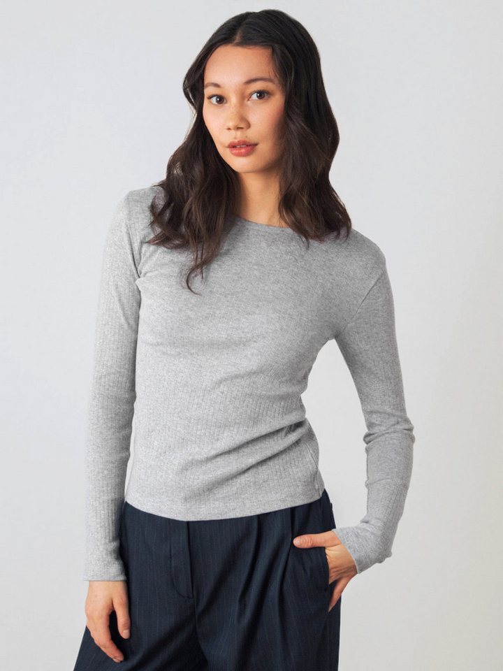 HONEST BASICS T-Shirt Geripptes Langarm Shirt von HONEST BASICS
