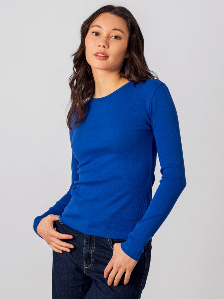 HONEST BASICS T-Shirt Geripptes Langarm Shirt von HONEST BASICS