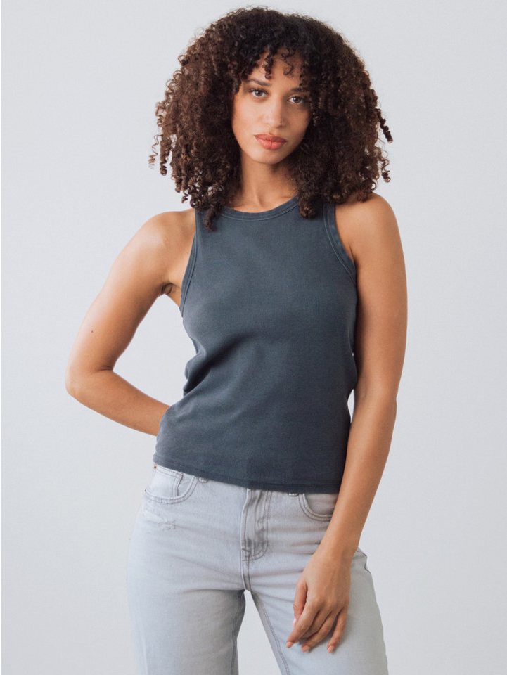 HONEST BASICS Tanktop Geripptes Racer-Top von HONEST BASICS