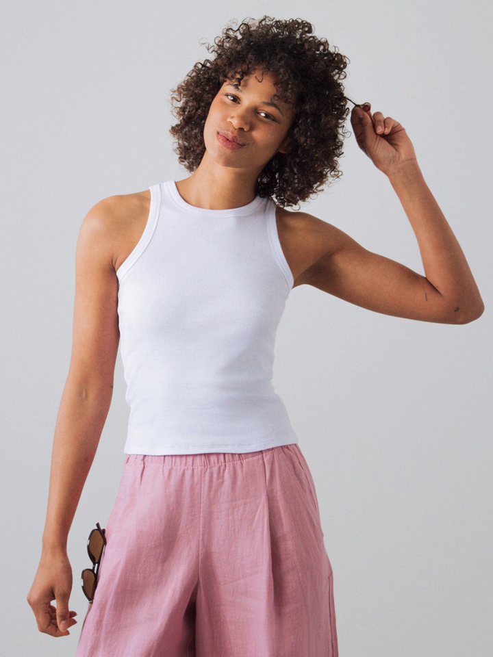 HONEST BASICS Tanktop Geripptes Racer-Top von HONEST BASICS