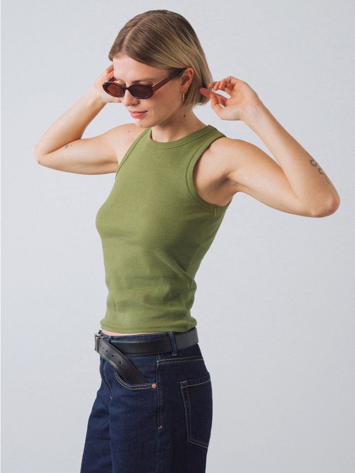 HONEST BASICS Tanktop Geripptes Racer-Top von HONEST BASICS