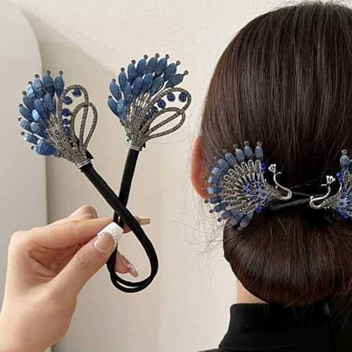 HONEY ACCESSORIES 1 x Haarspange mit Strass-Blume, elegant, faule Lockenwickler, Strass, Dutt, nicht fallend, französische Feder-Haarspangen, Dutt, Haarschmuck für Frauen und Mädchen (neuer Strass) HONEY ACCESSORIES 1 x Haarspange mit Strass-Blume, elegant, faule Lockenwickler, Strass, Dutt, nicht fallend, französische Feder-Haarspangen, Dutt, Haarschmuck für Frauen und Mädchen (neuer Strass) von HONEY ACCESSORIES