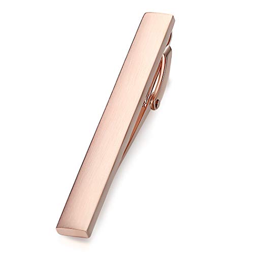 HONEY BEAR 5.4cm Herren Krawattennadel Krawattenklammer für Normale Krawatte Edelstahl Tie Clip,MEHRWEG (Rose Gold) von HONEY BEAR