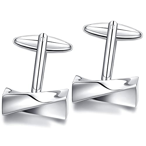 HONEY BEAR Herren Manschettenknöpfe Cufflink Knoten-Form Edelstahl 1 Paar,MEHRWEG HONEY BEAR Herren Manschettenknöpfe Cufflink Knoten-Form Edelstahl 1 Paar,MEHRWEG von HONEY BEAR