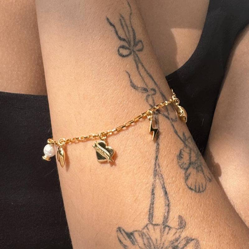 Personalisiertes Armband in Gold, Roségold Oder Silber | So Viele Ketten & Anhänger Zur Auswahl Schmuck Brautjungfer Geschenk von HONEYCATus