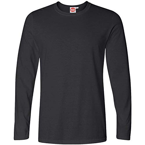 HONEYMOON Übergrößen Basic Longsleeve T-Shirt Anthrazit 7XL von HONEYMOON