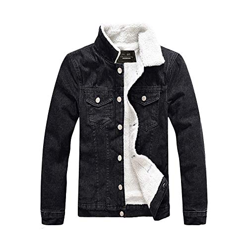 Classics Herren Jeansjacke mit Fell Winter Denim Jacket Gefütterte Jeans Jacke Casual Winterjacke Warme Cowboy Mäntel Sherpa Trucker Jacket Vintage Denim Übergangsjacke Freizeitjacke C S Classics Herren Jeansjacke mit Fell Winter Denim Jacket Gefütterte Jeans Jacke Casual Winterjacke Warme Cowboy Mäntel Sherpa Trucker Jacket Vintage Denim Übergangsjacke Freizeitjacke C S von HONGBI