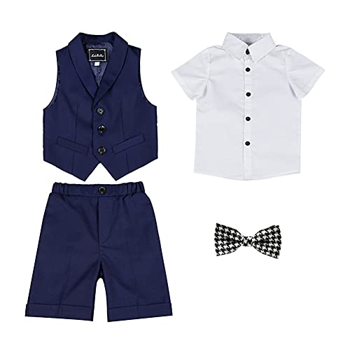 HONGBI Kinder Junge Anzug Sommer Hochzeit Anzüge Weste Kurzarm Hemd Kurze Hose Fliege Kinderanzug Festlich Outfit Gentleman Party Taufe Anzug Sommer Bekleidungssets für Kinder 2-12 Jahre HONGBI Kinder Junge Anzug Sommer Hochzeit Anzüge Weste Kurzarm Hemd Kurze Hose Fliege Kinderanzug Festlich Outfit Gentleman Party Taufe Anzug Sommer Bekleidungssets für Kinder 2-12 Jahre von HONGBI