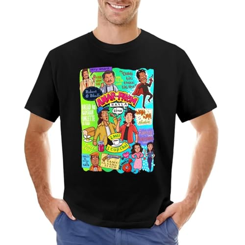 Andaz-Apna-Apna-Doodle-Mashup-INKT-India-T-Shirt-Tops-Blanks-Quick-Drying-Black von HONGLAIJIZHUA