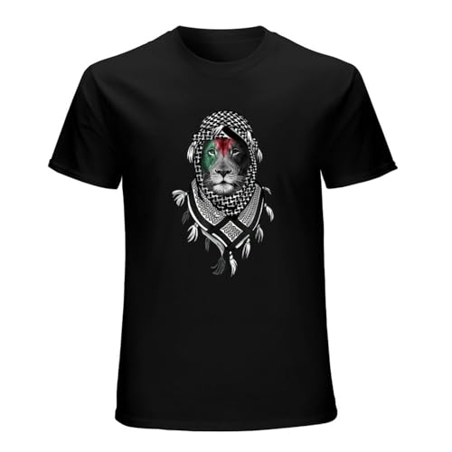 HONGWEl Limited Palestine Li0n Free Palestine Free Gaza Palestine Flag T-Shirt T-Shirt Black L von HONGWEl