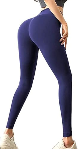 Gewichtsverlust Hose Jogginghose Schwitzhose zum Abnehmen Hot Pants Damen Anti-Cellulite-Leggings, Hot Thermo, Sauna Shaper für Fitness Sauna-Effekt für das Fitnessstudio (Blau, M) von HONGXIAN