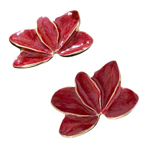 HONGXINHAO Vintage Ahornblatt-Blumen-Ohrringe inspirieren von eleganten Stilen mit Öltropfen-Designs, Accessoire für modische Frauen HONGXINHAO Vintage Ahornblatt-Blumen-Ohrringe inspirieren von eleganten Stilen mit Öltropfen-Designs, Accessoire für modische Frauen von HONGXINHAO