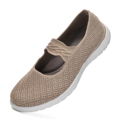 HONHOLD Mary Jane Damen-Schlupfschuhe, bequem, elegant, gestrickt, waschbar, lässiger Krankenschwesterschuh mit Fußgewölbeunterstützung, 3033-Khaki, 39 EU HONHOLD Mary Jane Damen-Schlupfschuhe, bequem, elegant, gestrickt, waschbar, lässiger Krankenschwesterschuh mit Fußgewölbeunterstützung, 3033-Khaki, 39 EU von HONHOLD