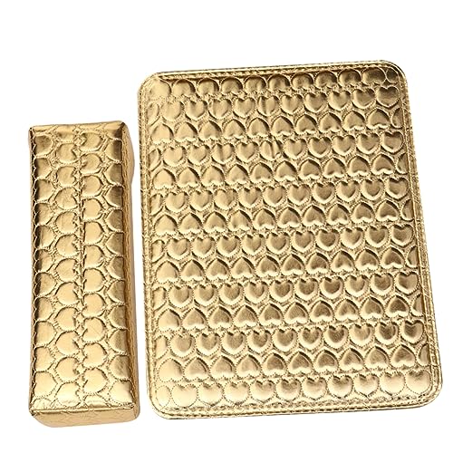 HONITANO 1 Satz Maniküre Handauflage Kissen Herzmuster PU Leder Nagelkunst Armstütze für Entspannte Handhaltung im Nagelstudio für Pediküre und Professionelle Anwendungen von HONITANO