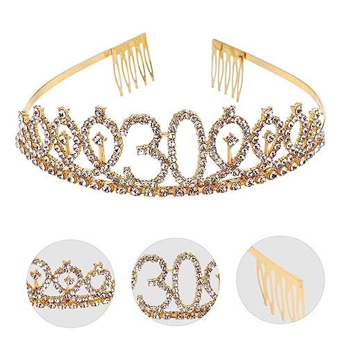 HONITANO 1 Set 2 Stück Krone Zeremonieller Gürtel Damengürtel Geburtstagsschärpe Geburtstagsdiademe Und Schärpe Babygeburtstagsdekorationen Happy Tiara Für Frauen Mama Party Schärpen Für von HONITANO