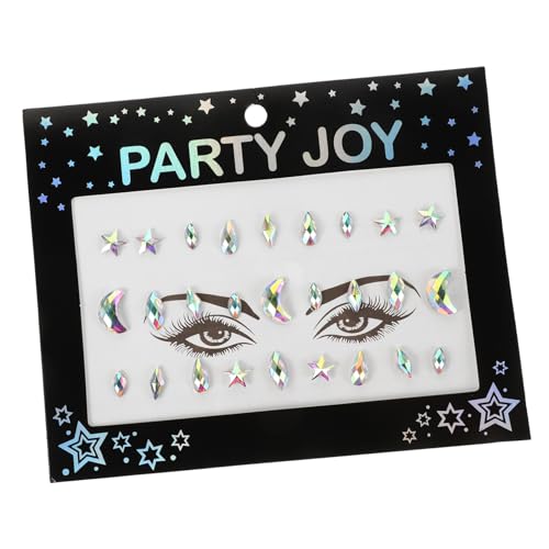 HONITANO Gesichtsjuwelen Zum Aufkleben Auf Temporäre Gesichtsaufkleber Kleber Kristalldiamant-aufkleber Glitzeraufkleber Für Das Gesicht Acrylharz-aufkleber von HONITANO
