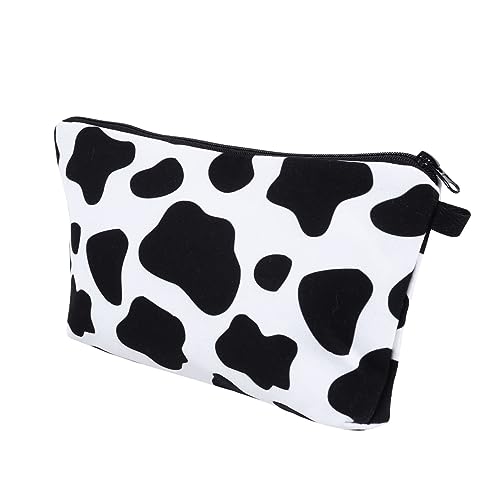 HONITANO 1 Stück Cow Pattern Kosmetiktasche Dekorative Make Up Aufbewahrungstasche für Damen Praktische und Stilvolle Toiletry Bag Leicht und Kompakt für Reisen und Täglichen Gebrauch von HONITANO