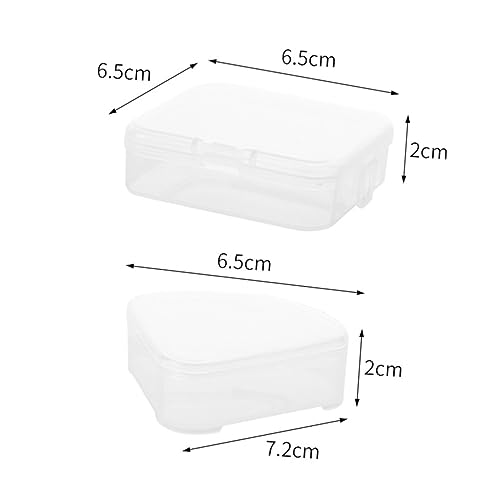 HONITANO 10 Stück Makeup Schwamm Aufbewahrungsbox Teilig Transparent Reise Kosmetik Schwamm Organizer mit Deckel Leicht Kompakt für Puderquaste und Beauty Schwämmchen von HONITANO