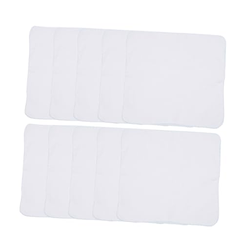 HONITANO 10 Stück Teiliges Doppellagiges Baumwoll Gazehandtuch mit Blauem Saum Saugfähig und Weich als Babylätzchen Make Up Entferner und Taschentuch für Neugeborene und Kleinkinder HONITANO 10 Stück Teiliges Doppellagiges Baumwoll Gazehandtuch mit Blauem Saum Saugfähig und Weich als Babylätzchen Make Up Entferner und Taschentuch für Neugeborene und Kleinkinder von HONITANO