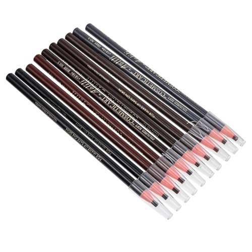 HONITANO 10 Stück Teiliges Wasserfestes Augenbrauenstift Sanft Abrollbar Weich und Sicher Natürliches Brow Make Up für Präzises Konturieren und Langanhaltende Definition für Reisen und von HONITANO