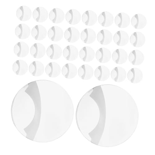 HONITANO 100 Stück Klare Runde Badge Schutzhüllen Kratzfeste Transparente Abdeckungen Langlebiger Rundnadel Pinschutz für Anstecknadeln und Sammelbuttons von HONITANO