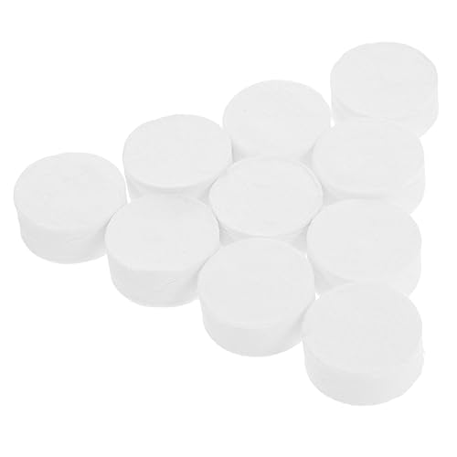 HONITANO 100 Stück Komprimierte Einweg Handtücher Hautfreundliche Reinigungstücher für Gesicht und Körper Tragbar für Reisen und Outdoor Aktivitäten Biologisch und Bequem Anwendung von HONITANO