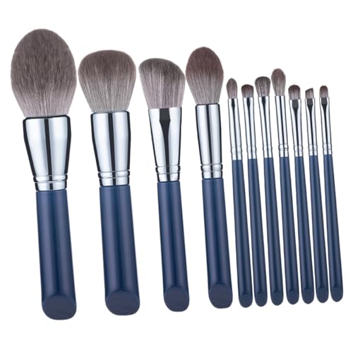 HONITANO 11 STÜCKE Teiliges Make Up Pinselset mit Holzgriff Weichen Synthetischen Borsten Vielseitig für Foundation Lidschatten Puder für Anfänger und Teenager Kosmetik Tool von HONITANO