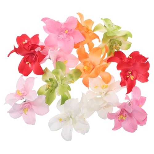 HONITANO 12 Stück Bunte Boho Haarblumen Haarklammern Leichte Farbechte Künstliche Blüten Haarschmuck für Damen und Mädchen Vielseitig für Strand Urlaub und Alltag Geeignet von HONITANO
