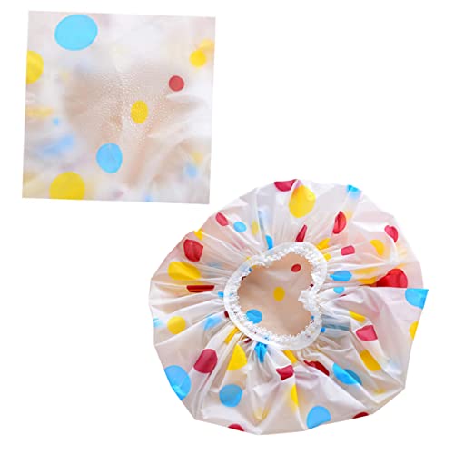 HONITANO 12 Stück Salonhut Badehut Duschkappen Spa-Hut süße Duschhaube Damen Bad Dusche shower cap swimming cap Wiederverwendbare Duschhaube schwimmkappe PEVA Duschhaube Duschhut von HONITANO