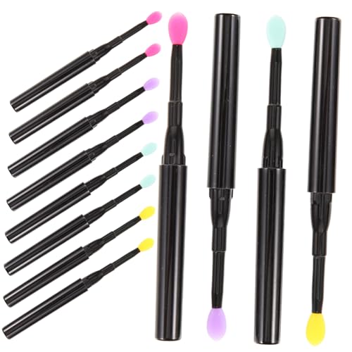 HONITANO 12 Stück Teiliges Lippenpinsel aus Lebensmittelechtem Silikon Vielseitige Make Up Pinsel mit Abdeckung Präzise Lippenkonturierung und Einfacher Farbanwendung für Frauen für von HONITANO