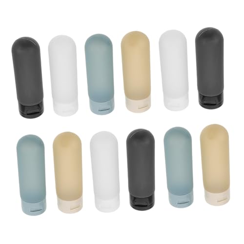 HONITANO 12 Stück Teiliges Reise Fläschchen Set aus Weichem Auslaufsicherem für Männer Wiederbefüllbare Squeeze Tuben für Shampoo Lotion Kosmetik und Pflege Unterwegs HONITANO 12 Stück Teiliges Reise Fläschchen Set aus Weichem Auslaufsicherem für Männer Wiederbefüllbare Squeeze Tuben für Shampoo Lotion Kosmetik und Pflege Unterwegs von HONITANO