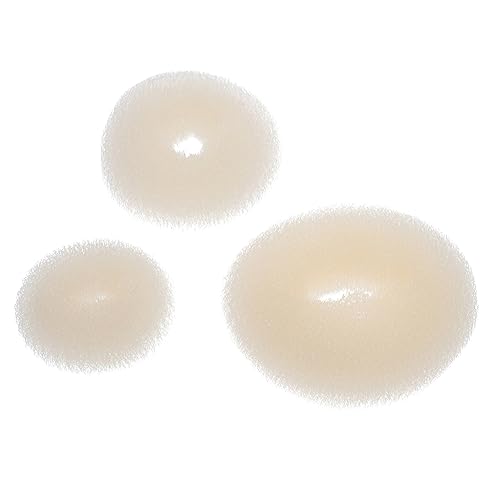 HONITANO 15 Stück Teiliges Donut Haargummi Elastischer Verstellbarer Invisible Hair Bun Maker Vielseitiges DIY Haarstyling Zubehör für Frauen und Mädchen Geeignet für Kleine Große von HONITANO