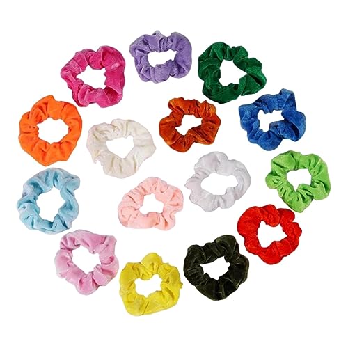 HONITANO 15stücke Pferdeschwanz-haarseile Aus Flanell Elastische Haarringe Für Frauen Flanellhaar-accessoires Haarschmuck Für Jede Frisur von HONITANO