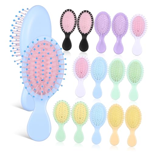 HONITANO 16 Teiliges Mini Haarbürsten Massage Kissen Design Kamm für Zuhause und Reisen Sanft Entwirrend und Massierend Geeignet für Haartypen bei Nass und Trocken HONITANO 16 Teiliges Mini Haarbürsten Massage Kissen Design Kamm für Zuhause und Reisen Sanft Entwirrend und Massierend Geeignet für Haartypen bei Nass und Trocken von HONITANO