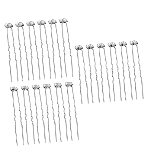 HONITANO 18stücke Haarnadel Für Frauen Dekorative U-förmige Haarnadel Haarschmuck Für Braut Perle Und Strass Haar Zubehör Langlebig Und Sicher von HONITANO