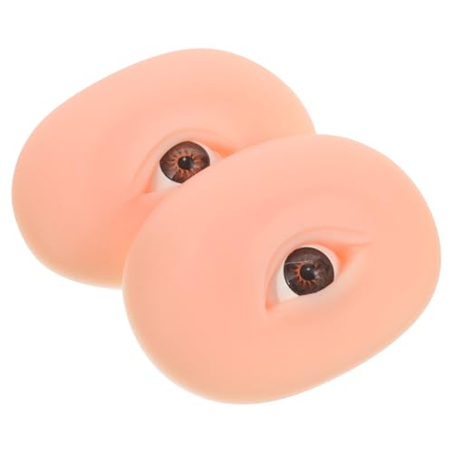 HONITANO 1Paar Silikon Make Up Übungsbrett für Eyeliner und Augenbrauen Realistische Gefälschte Haut Wiederverwendbar für Anfänger Langlebig und Vielseitig Einsetzbar von HONITANO