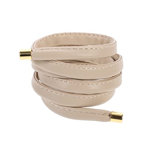 HONITANO PU Leder Haargummi Verstellbares Haardraht Haarzubehör für Mädchen und Elastisches Haarband Kreative Kopfaccessoires für Pferdeschwanz Biegsames Design für Alltag von HONITANO