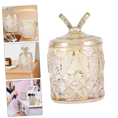 HONITANO -aufbewahrungsbox Für Tupfer Transparenter Aufbewahrungsbehälter Kosmetikhalter Multifunktions-organizer Geeignet Für Wattestäbchen Kosmetika Und Stifte von HONITANO